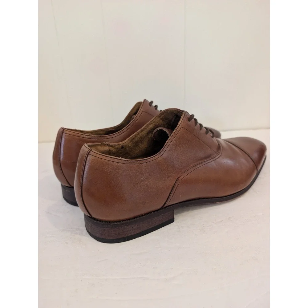 Florsheim Francisco Cognac Cap Toe Size 13D Leather Dress Shoes 11528-221 Mens